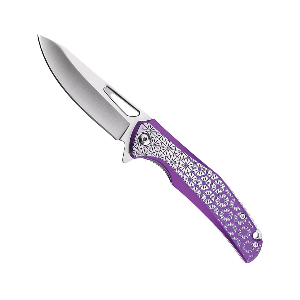 Enigma Thorn Quick-Deploy Spring Assisted Knife - Purple Aluminum ...